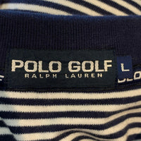 POLO GOLF ポロゴルフ ボーダー ポロシャツ ネイビー ホワイト Size L 福生店