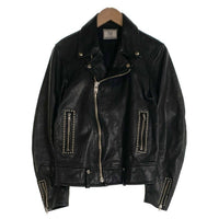 Rags McGREGOR ラグスマックレガー 16AW DOUBLE RIDERS STUDS LEATHER JACKET ダブルライダース スタッズ レザー ジャケット ゴートレザー 211146604 ブラック Size L 福生店