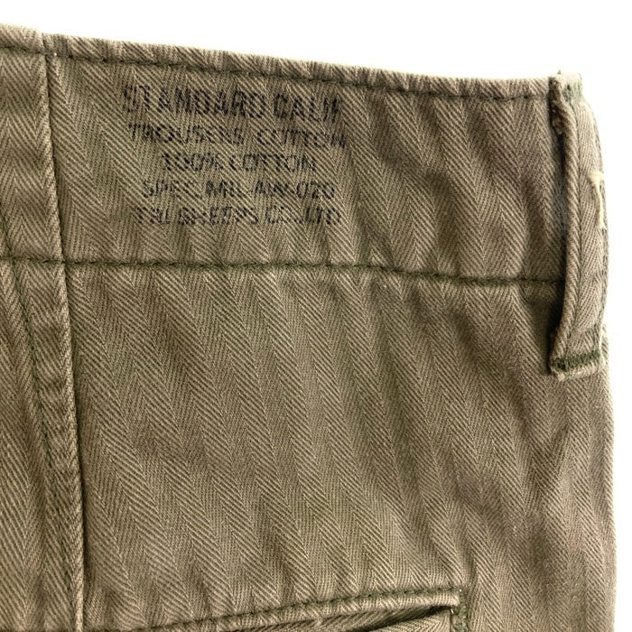 STANDARD CALIFORNIA スタンダードカリフォルニア ヘリンボーン テーパードパンツ オリーブ size36 瑞穂店