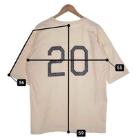 WALLA WALLA SPORTS ワラワラ スポーツ FOOTBALL SHIRTS ナンバリング フットボールシャツ 五分袖 生成り Size L 福生店