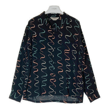 STAR OF HOLLYWOOD スターオブハリウッド SH28123 WAVY STRIPE オープンカラーシャツ ブラック sizeM 瑞穂店