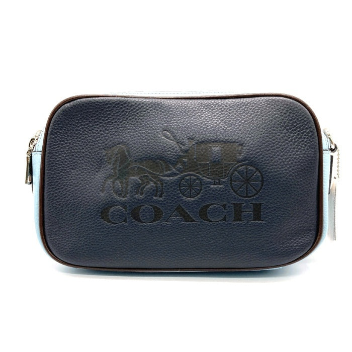 COACH コーチ F72704 レザー ショルダーバッグ ホースアンドキャリッジ ブルー 瑞穂店