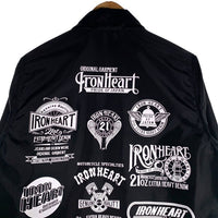 IRONHEART アイアンハート 20th ナイロンコーチジャケット プリント ブラック IHJ-117 Size S 福生店