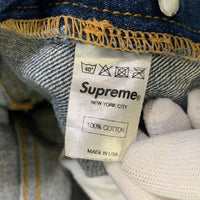 SUPREME シュプリーム SLIM スリムテーパードデニムパンツ インディゴ ボタンフライ 赤耳 Size 34 福生店