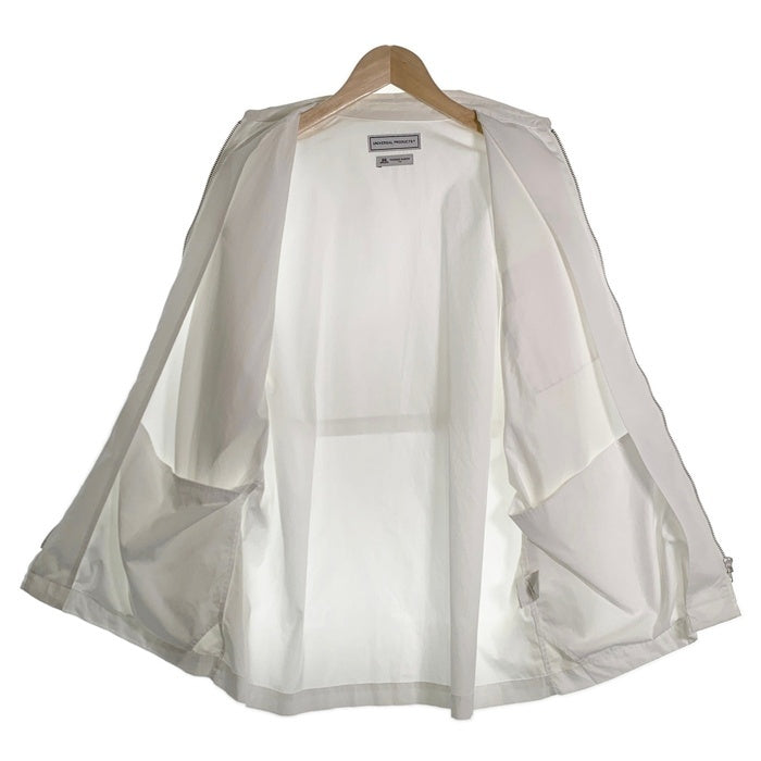 UNIVERSAL PRODUCTS ユニバーサルプロダクツ T.M. ZIP FRONT L/S BLOUSON トーマスメイソン ジップアップブルゾン ジャケット ホワイト コットン 201-60307 Size 2 福生店