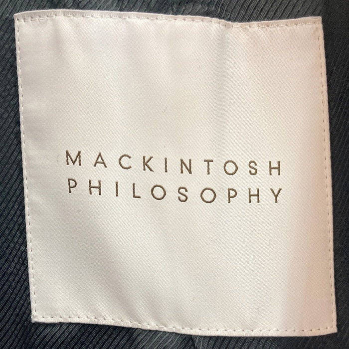 MACKINTOSH PHILOSOPHY マッキントッシュフィロソフィー H1C96-893-09 ウール ステンカラーコート ブラック size40 瑞穂店