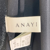 ANAYI アナイ ロングカーディガン レーヨン ブラック size38 瑞穂店