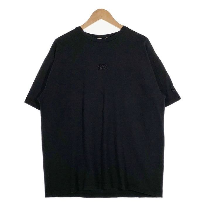 WIND AND SEA ウィンダンシー Black Over Dye S/S Tee ブラックオーバーダイ ショートスリーブTシャツ 刺繡 バックプリント WDS-O-BKF-25-Q2-03 Size XL 福生店