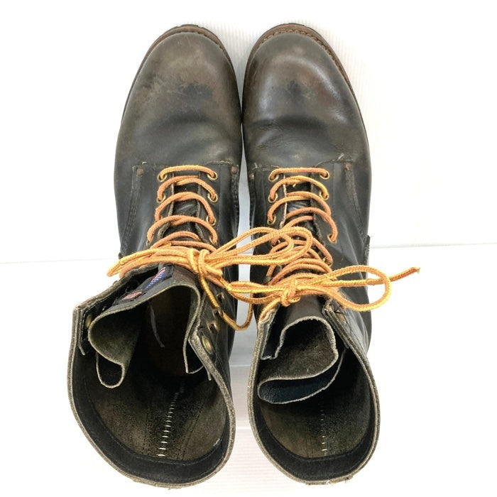 90's~ Work N Sport レザーロガーブーツ ブラック USA製 ビブラムソール Size 26-26.5cm 相当 瑞穂店