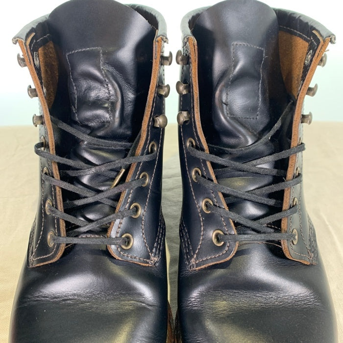 RED WING レッドウィング ベックマン フラット ボックス 6 INCH ブーツ 9060 ブラック 茶芯 USA製 Size US8.5 (26.5cm) 福生店