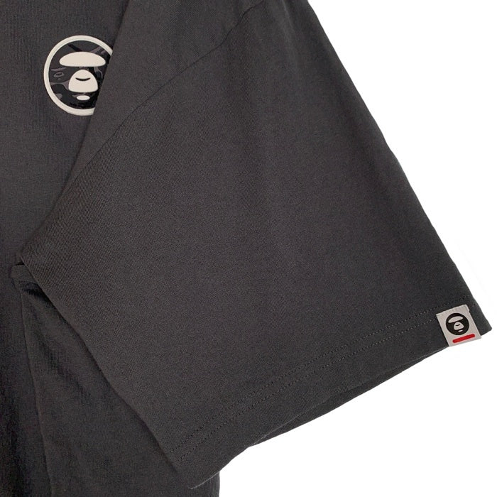 AAPE エーエイプ NOW TEE ラバーパッチ Tシャツ チャコールグレー AAPTEM1245XXK Size XXL 福生店