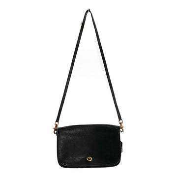 COACH コーチ オールレザー ショルダーバッグ ブラック オールド 460-5953 福生店