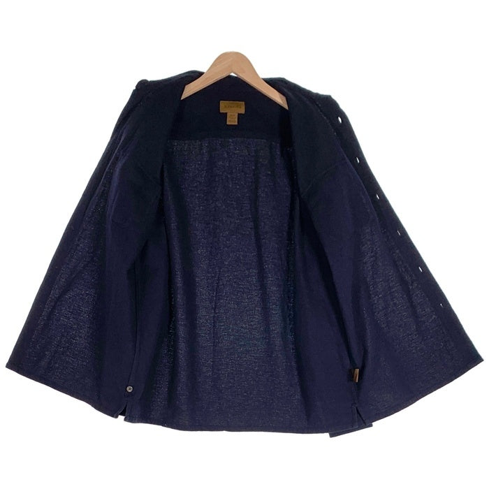 ST.JOHN’S BAY セントジョンズベイ フランネルシャツ プレーン ネイビー Size M 福生店