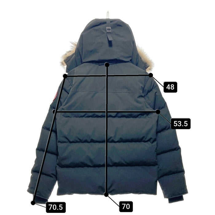 CANADA GOOSE カナダグース WYNDHAM PARKA ウィンダムパーカ ファー ダウンジャケット ブラック 3808MA サザビーリーグ Size FUSION L 瑞穂店