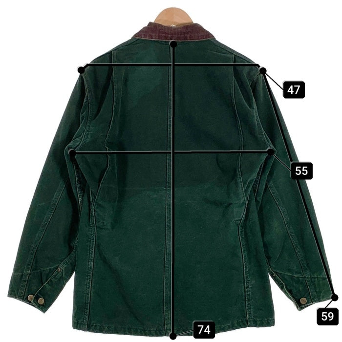 00's CARHARTT カーハート Duck Michigan Chore Coat 裏ブランケット ダック ミシガンチョアコート C02 SPC USA製 Size S 福生店