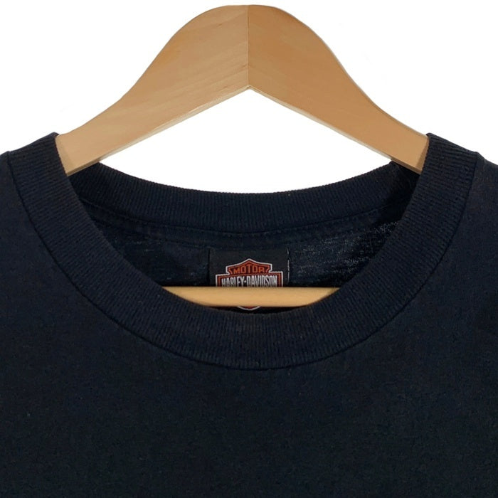 HARLEY-DAVIDSON ハーレーダビッドソン バー&シールド イーグル プリント Tシャツ ブラック Size XL 福生店