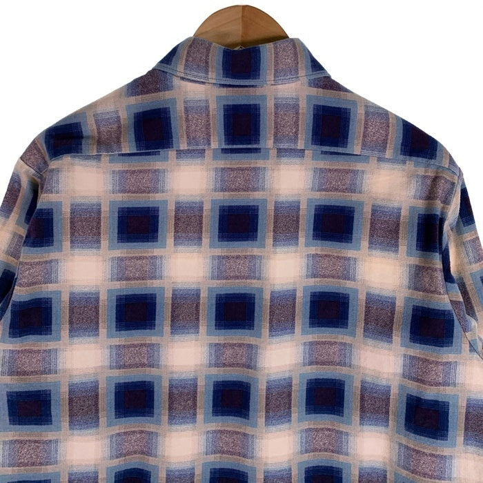 Subculture サブカルチャー COTTON CHECK SHIRT コットン チェック 長袖 シャツ ブルー SCTP-A2605 Size 2 福生店