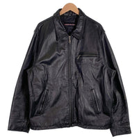 CHARLES KLEIN チャールズ クライン シングル レザージャケット ブラック Size XL 福生店