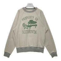 KAPITAL キャピタル PROPERTY OF BEETHOVEN ラグランスリーブ スウェットトレーナー オートミール グレー K2009LC021 Size 4 瑞穂店
