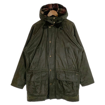 90's Woolrich ウールリッチ オイルドジャケット グリーン USA製 チェック柄ライナー Size M 福生店