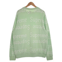 SUPREME シュプリーム 18SS Jacquard Logo Crewneck ジャカード ロゴ クルーネックスウェットトレーナー グリーン Size L 福生店