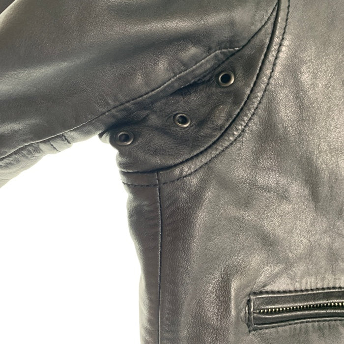 Paul Smith JEANS ポールスミスジーンズ シングル ライダースジャケット ホースハイド ブラック 593LB Size M 福生店