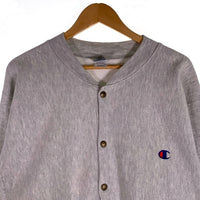 00's Champion チャンピオン リバースウィーブ スナップカーディガン アッシュグレー C5-9601 メキシコ製 Size M 福生店