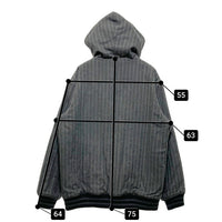 DOUBLE STEAL ダブルスティール 中綿ジャケット ピンストライプ グレー sizeXL 瑞穂店