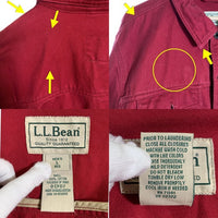 L.L.Bean エルエルビーン デニムトラッカージャケット レッド Size L-R 福生店