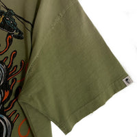 Warren Lotas ウォーレンロータス IIQUID METAL ダメージ加工 半袖 Tシャツ グリーン Size L 福生店