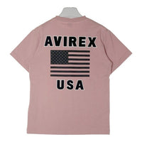 AVIREX アヴィレックス 6173381 Tシャツ 星条旗 CREW NECK STAR SPANGLED BANNER ピンク sizeM 瑞穂店