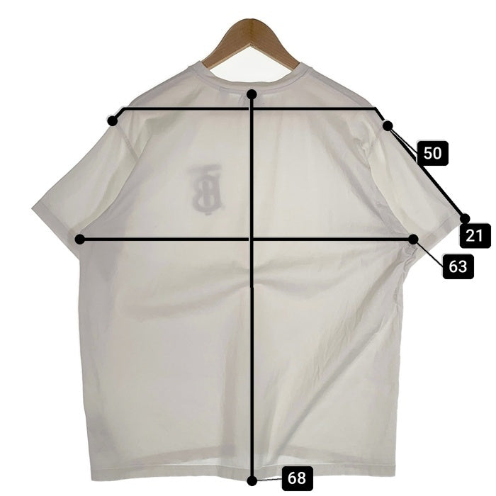 BURBERRY LONDON ENGLAND バーバリー ラバーロゴプリント Tシャツ ホワイト 8017485 Size L 福生店