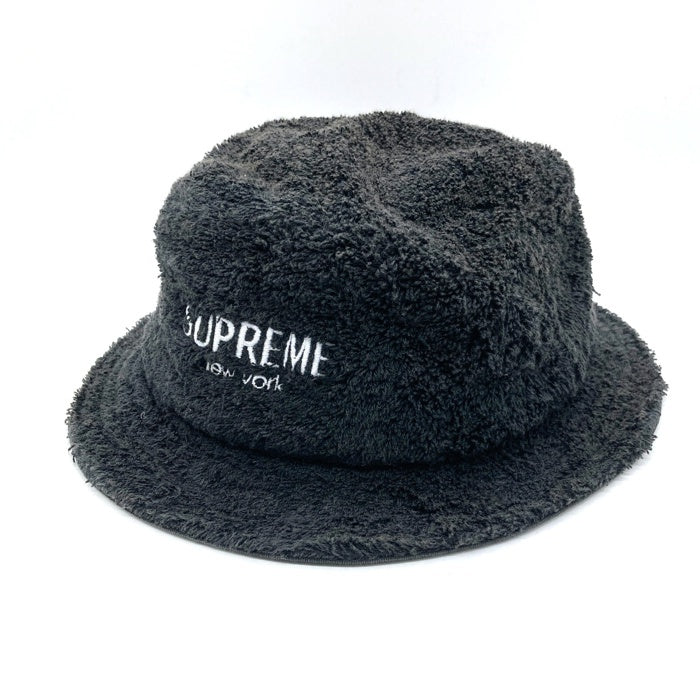 SUPREME シュプリーム 2017SS TERRY Crusher Hat テリー クラッシャー パイル ハット ブラック 瑞穂店