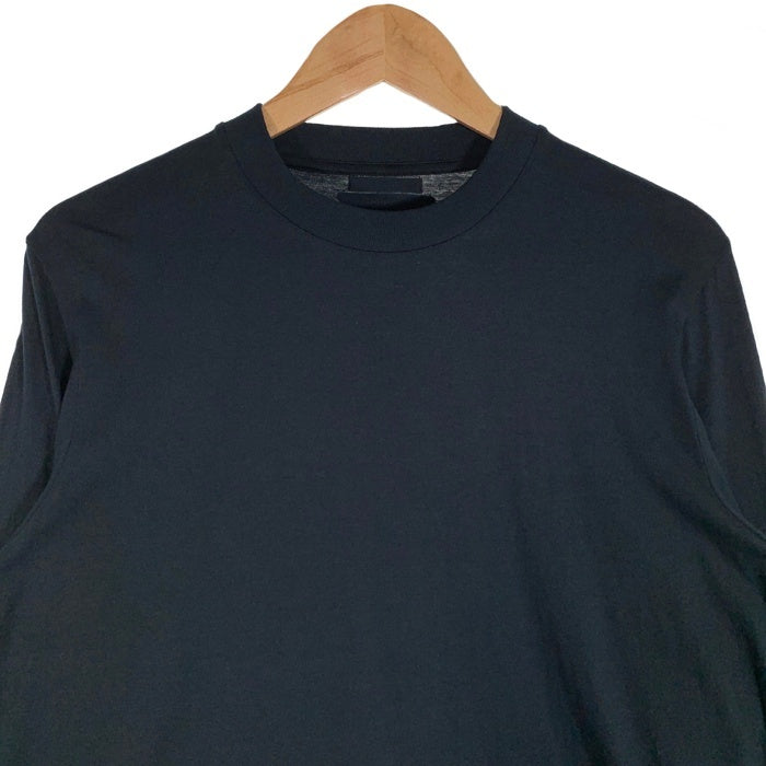 PRADA プラダ クルーネック ロングスリーブTシャツ トライアングルワッペン ブラック UJL531 Size L 福生店