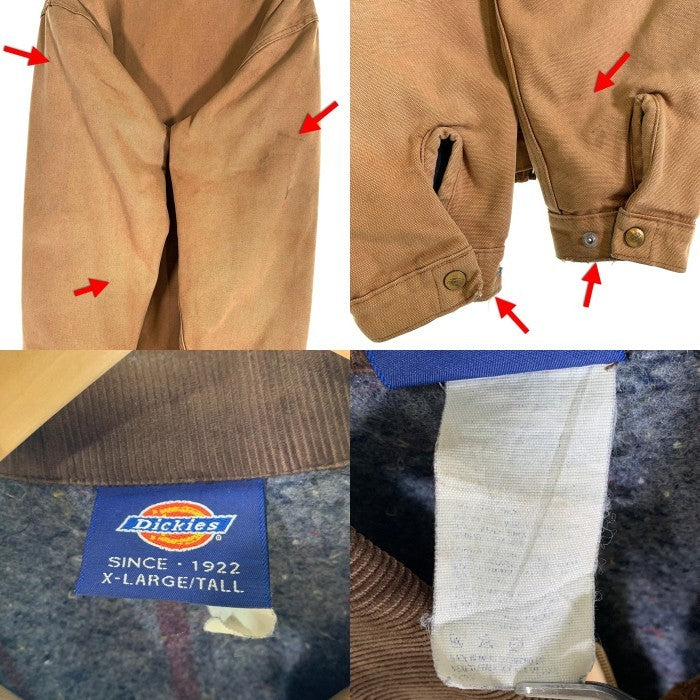 90's Dickies ディッキーズ ブランケットライナー ダック デトロイト ワーク ジャケット ベージュ Size X-LARGE TALL 福生店
