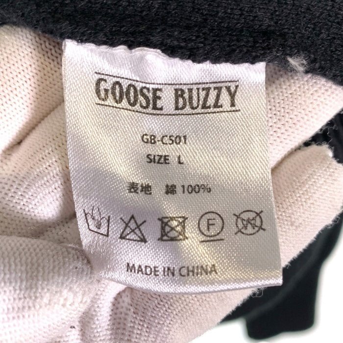 GOOSEBUZZY グースバジー HARF ZIP CLUB SWEATER ハーフジップ クラブ セーター ブラック GB-CS01 Size L 福生店