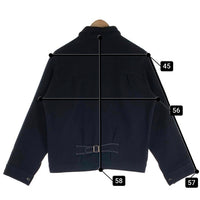 Cushman クッシュマン MELTON FIRST JACKET メルトン ファーストジャケット ウール ブラック バックルバック LOT 21373 Size L 福生店