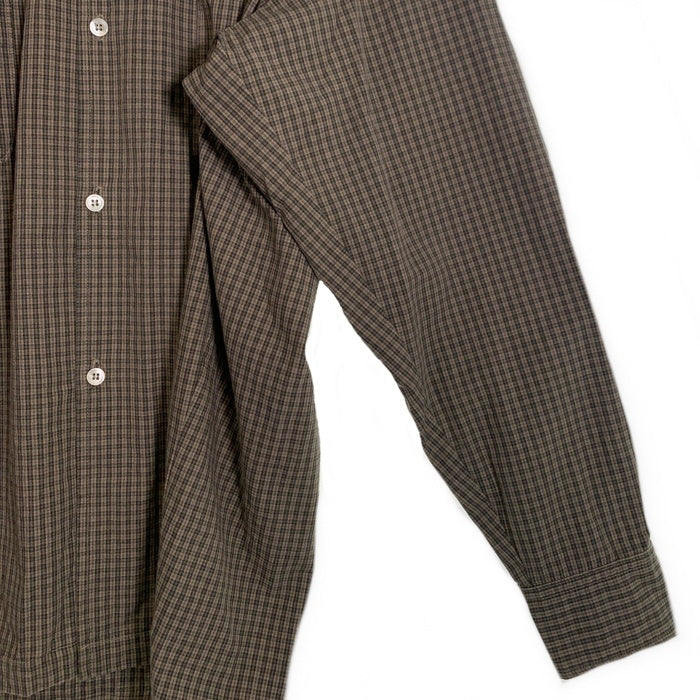 80's STUSSY ステューシー コットンチェックシャツ 長袖 グリーン USA製 黒タグ やや厚手 Size L 福生店