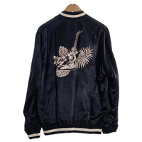 HYSTERIC GLAMOUR ヒステリックグラマー 16SS 野口強 刺繡 スーベニアジャケット スカジャン ブラック レーヨン 0261AB12 Size L 福生店