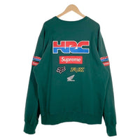 SUPREME シュプリーム 19AW Honda ホンダ Fox Racing フォックスレーシング Crewneck クルーネックスウェットトレーナー グリーン Size XL 福生店