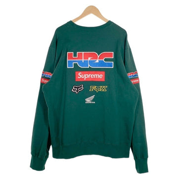 SUPREME シュプリーム 19AW Honda ホンダ Fox Racing フォックスレーシング Crewneck クルーネックスウェットトレーナー グリーン Size XL 福生店