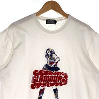 HYSTERIC GLAMOUR ヒステリックグラマー VIXEN GIRL ガール刺繡 Tシャツ ホワイト 02221CT05 Size M 福生店