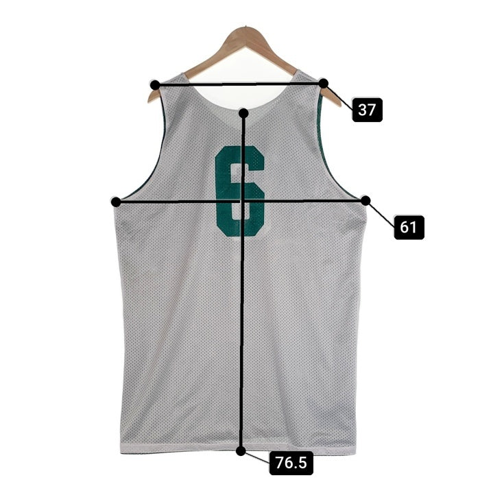 SAXON KING of the COURT バスケットボール バスケ タンクトップ ホワイト グリーン カナダ製 Size XL 福生店