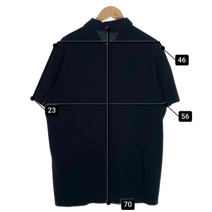 PRADA SPORT プラダスポーツ 鹿の子 ポロシャツ 半袖 ブラック Size L 福生店