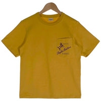 Dagda Leathers ダグダレザーズ プリント ポケットTシャツ 袖刺繡 マスタード 旧マッコイ 滝沢氏 Size S 福生店