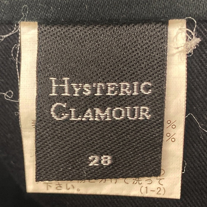 HYSTERIC GLAMOUR ヒステリックグラマー ブラックサテンフレアパンツ ブラック size28 瑞穂店