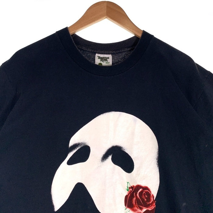 80's The Phantom of the Opera オペラ座の怪人 蓄光 半袖 Tシャツ ブラック USA製 Size L 福生店