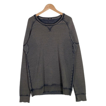 DENHAM デンハム CARVER SWEAT VRF 加工 クルーネックスウェットトレーナー フェードブラック Size M 福生店