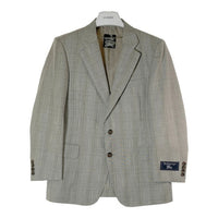 BURBERRYS バーバリーズ ウール シルク テーラードジャケット チェック グレー size165AB4 瑞穂店