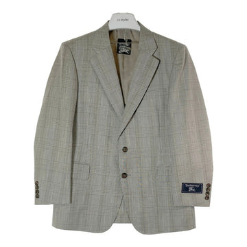 BURBERRYS バーバリーズ ウール シルク テーラードジャケット チェック グレー size165AB4 瑞穂店